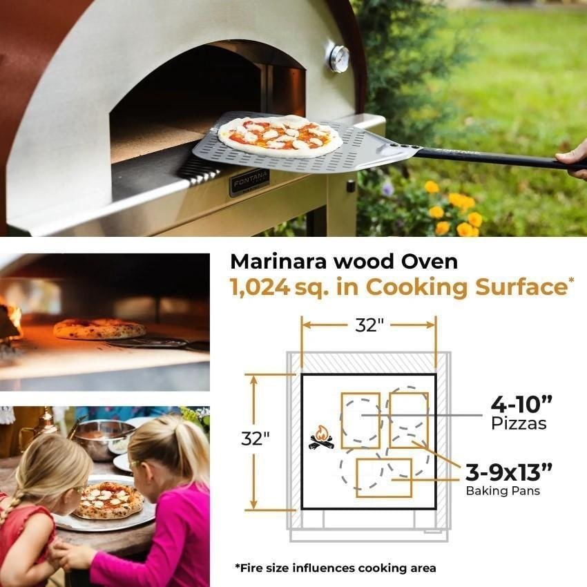 Fontana Forni Marinara Wood-Fired Pizza Oven – Anthracite – FTMARIN-A