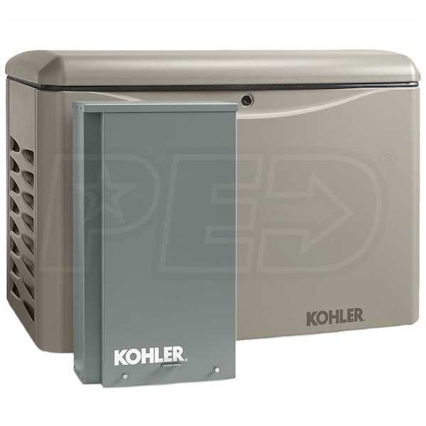 Kohler 20RCAL-200SELS 20kW Aluminum Standby Generator System (200A Service Disc. w/ Load Shedding)