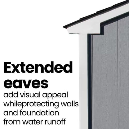 Professionally Installed Princeton 10 Ft. X 10 Ft. Outdoor Wood Storage Shed with Driftwood Grey Shingles (100 Sq. Ft.)