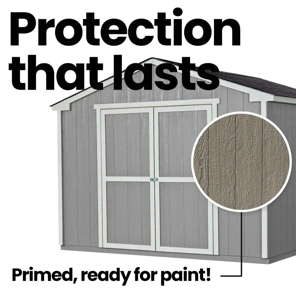 Professionally Installed Princeton 10 Ft. X 10 Ft. Outdoor Wood Storage Shed with Driftwood Grey Shingles (100 Sq. Ft.)